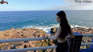 mel says, 'watch me strip naked on the balcony'