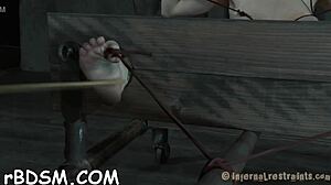 Rough Master Binds Slave For Nasty Cock Sucking Competition!