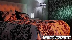 Ashlee Graham performs artful solo masturbation session