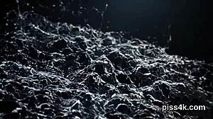 pretty lesbian nymphos splash pee and wet vaginas in garage