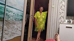 I felt so aroused as my sexy girlfriend sucked and jerked my monster cock before bed, her natural tits bouncing magnificently.