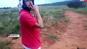 blonde getting fucked in public on the road, watch full