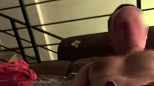 Husband and lover team up for double penetration with sweet sexwife, finishing with a mouth cumshot