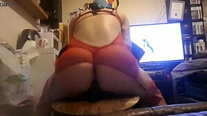 The sissy rides a massive dildo in this gay transsexual scene with various toys and monster cocks