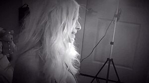 Blonde Amateur Shows Big Tits In See Thru Bikini Cam