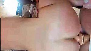 sexy teen rides dildo bouncing big ass