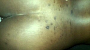 A big-ass ebony woman passionately fucks an asian partner in this intense scene.