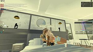 Blonde Bitch Rides Big Black Monster Cock in Doggystyle Blowjob