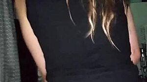 fucking my pawg with her big ass and monster cock in pov, oh shit it's so tight