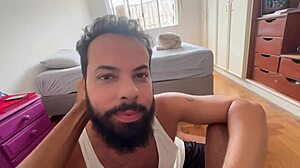 Bearded Man Devours 41 Cocks in Intense Blowjob Marathon