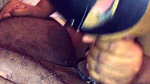 Big tits step sister eats syrup off my cock in oral session.