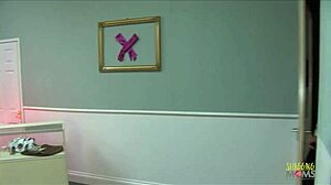 two blonde girls passionately moan in shoe store threesome