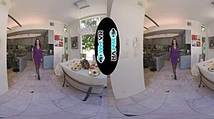 Huge Thick Dick Slides Deep into Skinny Brunette in Vr