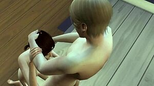 the sims - young pussy crampie with alien monster 😱