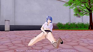 Get a look at the seductive teacher of Konan in 3D anime game