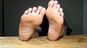 She humps through her panties with monster cock