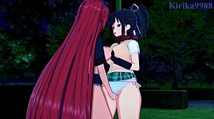 Asuka And Homura Engage In Intense Lesbian Play In Senran Kagura Hentai