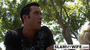 Blonde milf, want this strange cock?