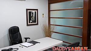 Devious Lawyer Barebacks Young Clients During Work