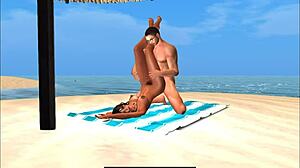 Passerby Asks Permission in Emotional Cartoon Scene