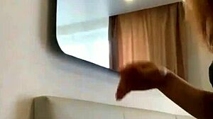 Young Russian Redheaded Bitch Dances Sexually, Exposing Wet Pussy And Tits To Camera.