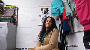 Wrapped In Decorative Lights And Fucked Hard At The Office