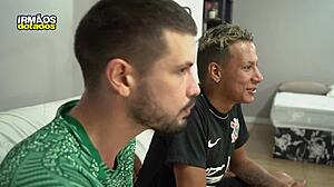 Lost the game, but scored friend's ass bareback!