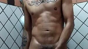 Fabrizio Aguiar Enjoying A Relaxing Shower Time