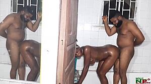 bold private bathroom treatment with big black cock