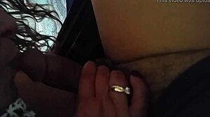 she's a married latina milf sucking cum