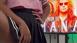 Cute universitaria seduces classmate with intense cowgirl ride