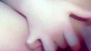 The cute teen girl shows off her young pussy in a casual display