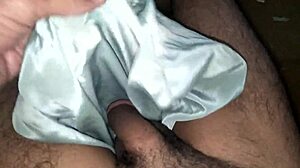 Gay husband masturbates and has sex with his wife Reshmi in a shalwar kameez.