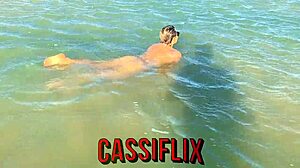 Showing off at the beach, got my boy crazy to pound me doggystyle! 🏖️😜