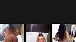 BBW Amateur Undresses and Masturbates with Toys in Homemade Striptease