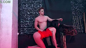 the punished character must face discipline in garage bdsm setting with squirting