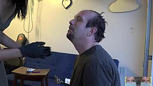 Watch him dye his hair brown while we chat about our couple's style.