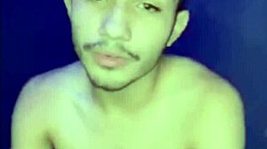 Gay guy jerks off hard until he cums