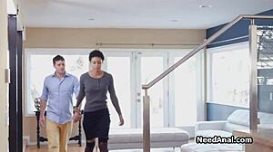 Why is ass fucking curly black babe in stockings hardcore?