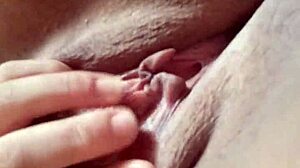 I'm addicted to masturbating, touching my small tits to orgasm