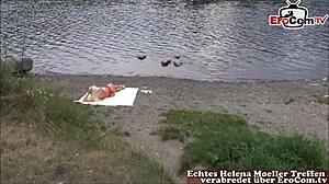 Outdoor Cum In Mouth!