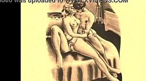 Vintage erotic drawings collection