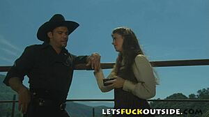 lets fuck outside cute brunette big boobs public car