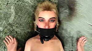 i play skyrim and watch sexy wife gerdur get bound for rough anal