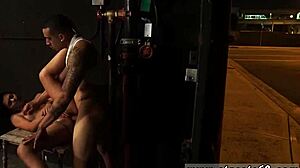 Gina Valentina is bound in BDSM, petite and tattooed.