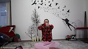 Follow my yoga instructions, slut