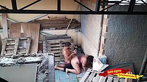 Fucking my sister-in-law on the terrace outdoors!