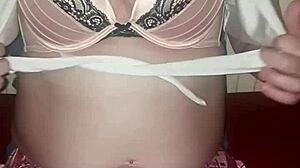 Achieving Orgasm with Vibrator in Sexy Underwear