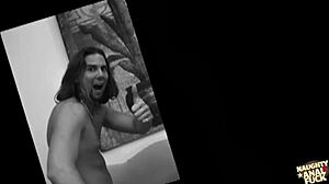 Stunning blonde recalls hardcore anal threesome with deepthroat and cum in mouth