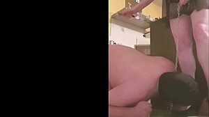 mistress dominates her submissive slave in bdsm session